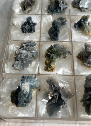 12 Pieces ! Blue Barite Lot From Cavnic mine, Romania