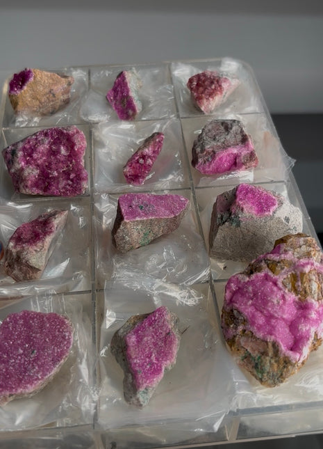 12 Pieces ! Pink Cobaltocalcite Lot from Congo