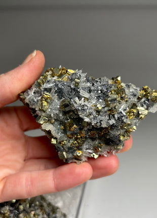 6 Pieces ! High Grade Pyrite with Needle Quartz Lot