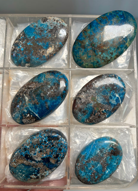 6 Pieces Lot ! Blue Shattuckite from Namibia