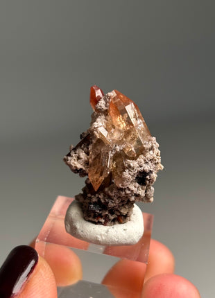 New ! Reddish Orange Topaz from Mexico