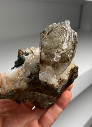 Smoky Fenster Quartz on Matrix - Brandberg, Namibia