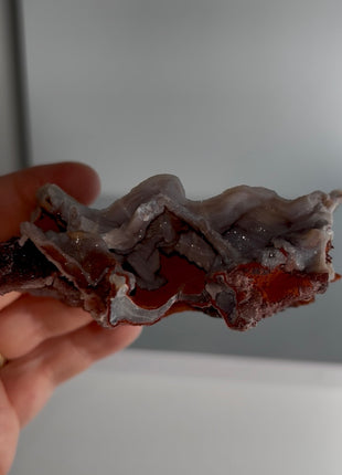 Unusual ! Amethyst after Chalcedony Specimen PM1187