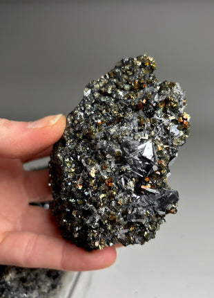 6 Pieces ! High Grade Pyrite with Sphalerite, Needle Quartz Lot