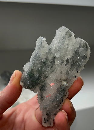 6 Pieces ! Druzy Blue Chalcedony with Apophyllite Lot