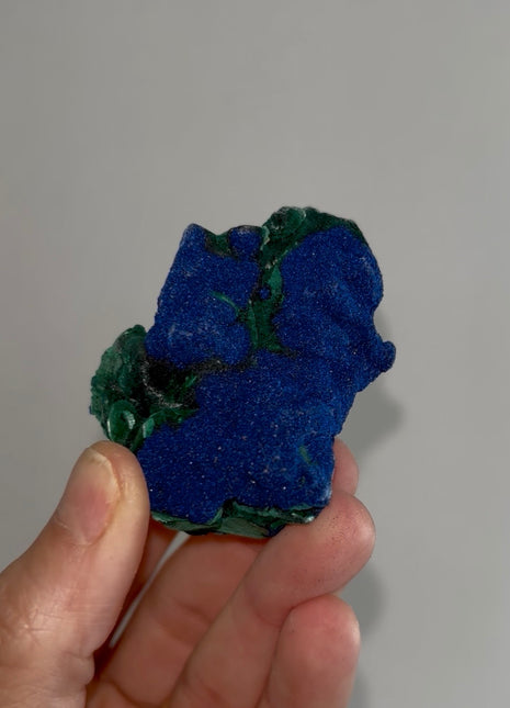Vivid Blue Azurite with Velvety Malachite