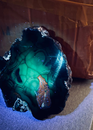 Red Fox Agate Geode from Argentina