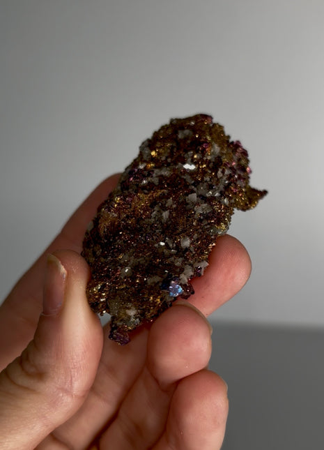 Incredible Color ! Chalcopyrite with Calcite from Sweetwater mine