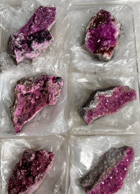 6 Pieces ! Pink Cobaltocalcite Lot from Congo