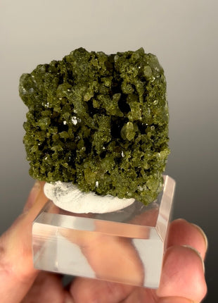 Forest Green Epidote with Quartz