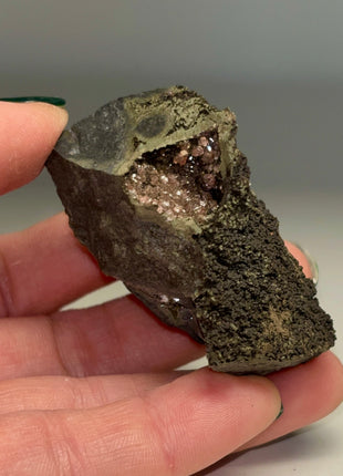 Pink Rhodocrosite Geode from Mexico