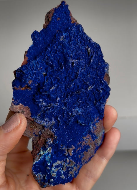 Rich Blue Azurite after Barite Specimen
