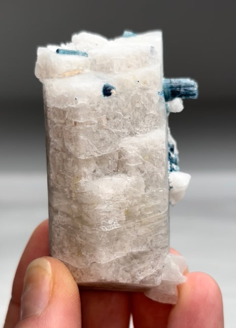 Blue Indicolite Tourmaline with Feldspar