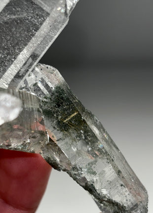 Quartz with Green Chlorite, Rutile - From Himachal Pradesh, Himalayas