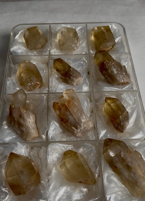 12 Pieces ! Kundalini Citrine Lot from Congo