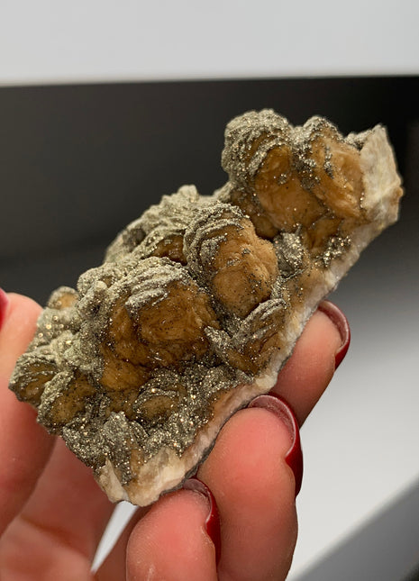 Yellow Barite Flower with Sparkly Pyrite 🔥