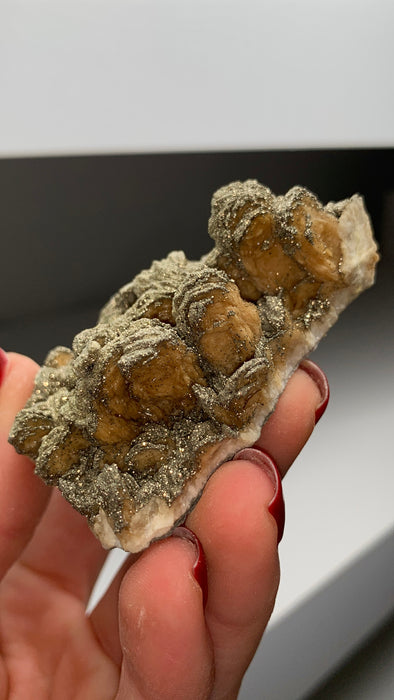 Yellow Barite Flower with Sparkly Pyrite 🔥