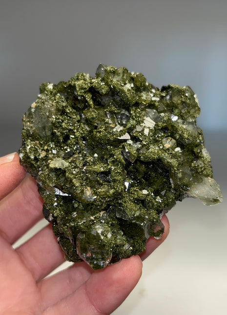 Forest Epidote with Quartz