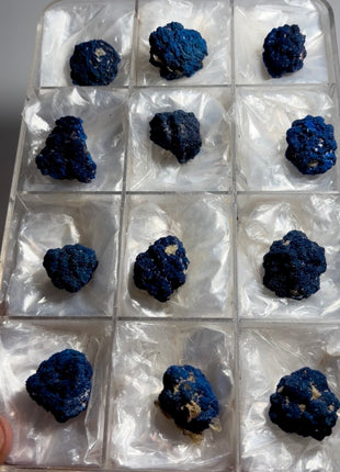 12 Piece Lot ! Blue Azurite Crystals