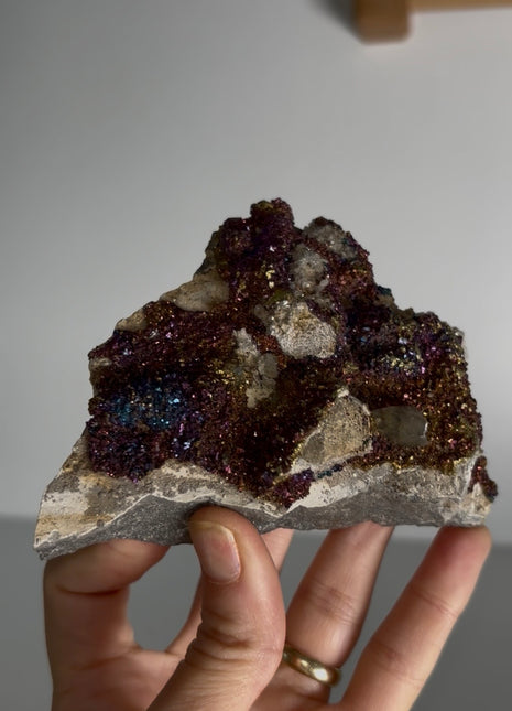 Incredible Color ! Chalcopyrite from Sweetwater mine