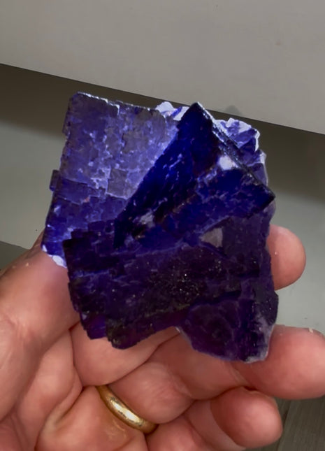 Blurple Fluorite from Muzquiz, Mexico