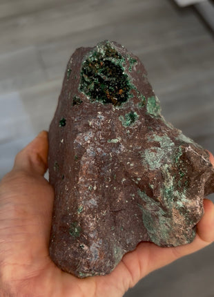 Rare ! Green Brochanthite Geode