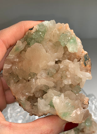 Wow !! Orange Heulandite with Green Apophyllite and Cream Stilbite Lot - 4 Pieces ✨