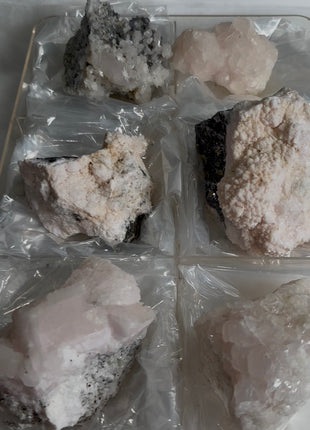 6 Pieces ! Pink Mangonocalcite Lot