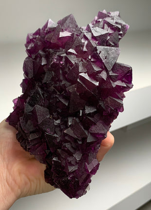 Octahedral Reddish Purple Fluorite *