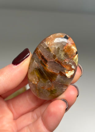 6 Piece Lot ! Golden Red Mica with Quartz