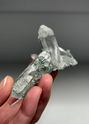 Quartz with Green Chlorite, Rutile - From Himachal Pradesh, Himalayas