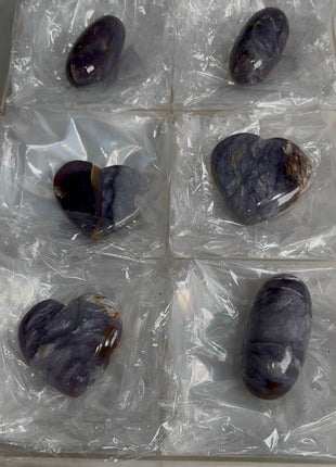 6 Pieces ! Purple Chalcedony Lot