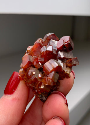 Red Vanadinite with XL Crystals - From Midelt, Morocco