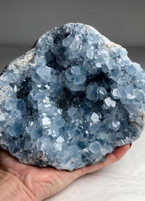 Sky Blue Celestite Geode