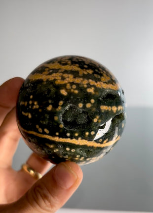 Orbicular Ocean Jasper Sphere PM1032