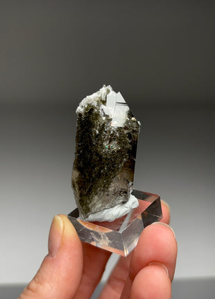 Green Chlorite Quartz - From Chamonix, French Alps