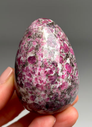 Rare ! Ruby with Biotite Quartz Egg