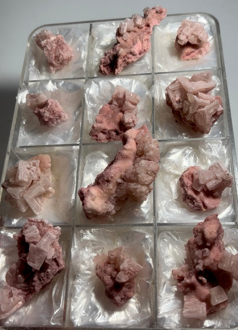 12 Pieces ! Pink Halite Lot