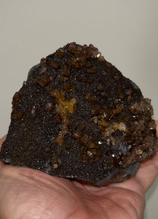 New ! Black Galaxy Hematite with Quartz