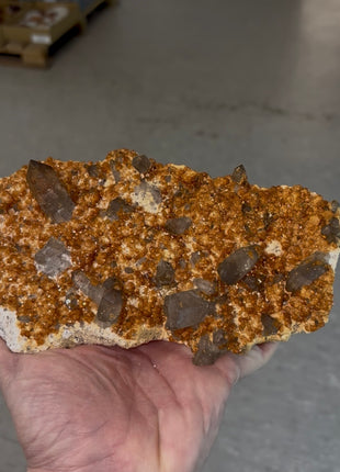 Spessartine Garnet with Smoky Quartz Collection # 675