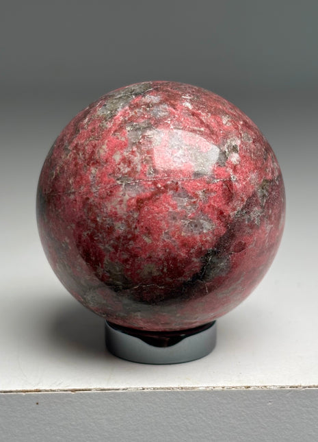 Pink Thulite Sphere from Norway