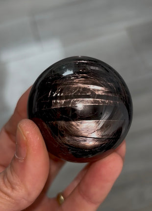 Velvety Hypersthene Sphere