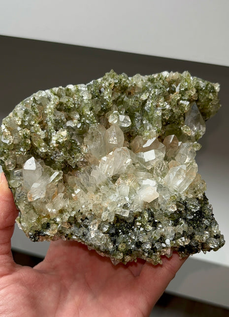 High Grade Forest Green Epidote with Quartz