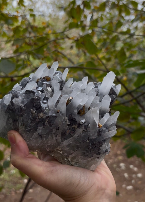 Quartz with Chalcopyrite and Galena Collection # 641