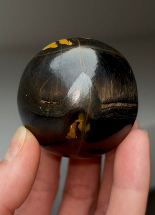 Black Marra Mamba Tiger’s Eye Sphere from Australia
