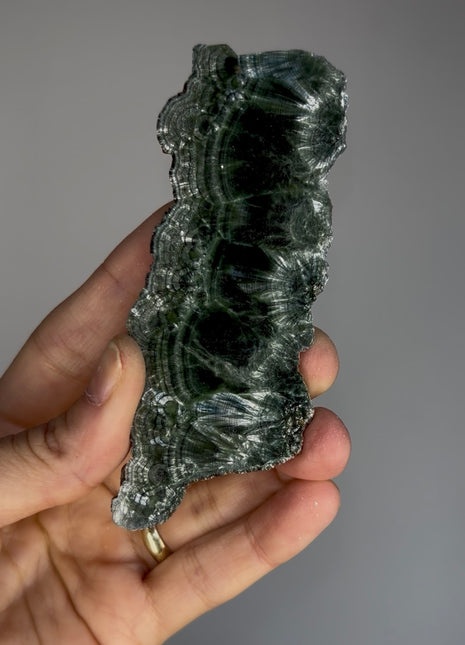 High Grade Chatoyant Green Seraphinite