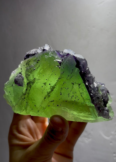 Green and Purple Fluorite Collection # 758