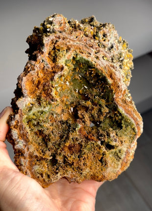 Wulfenite with Mimetite Geode from Ojuela mine