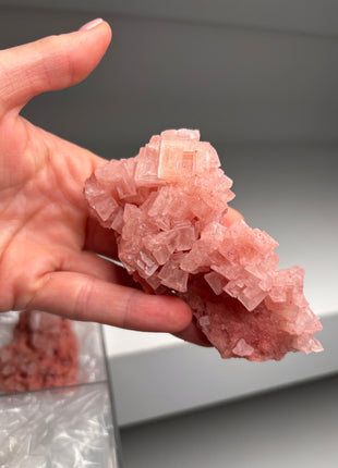 9 Piece Lot ! High Grade Pink Halite from Searles Lake, California