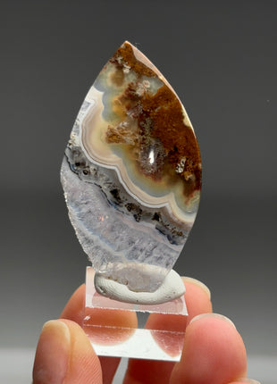 Pink Banded Flower Agate